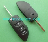 kia  3  button  flip  key  shell 