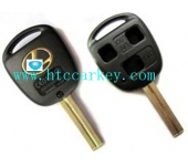 Lexus 3 Button Remote Key Shell Short Blade (Golden Logo)